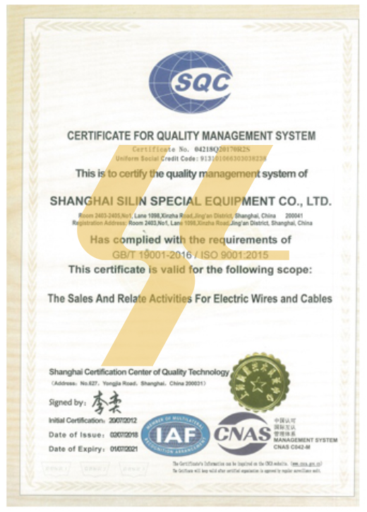 Silin Certificate