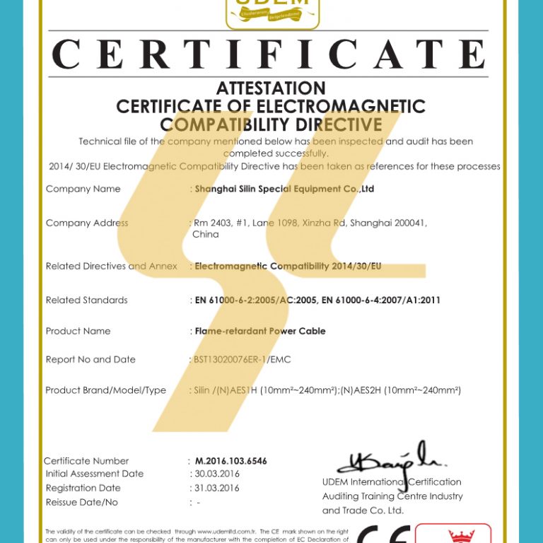 Silin Certificate CE